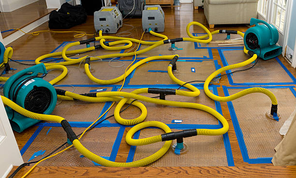 Professional Crawl Space Water Removal technician working in New Portland, ME
